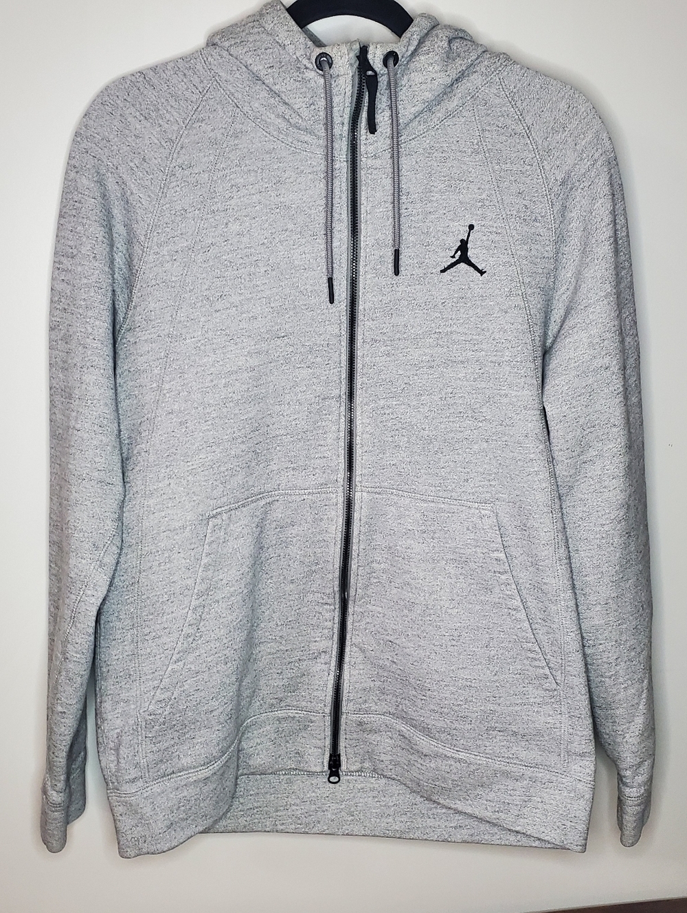 Jordan Men’s Heather Light Gray Full-Zip Hoodie
